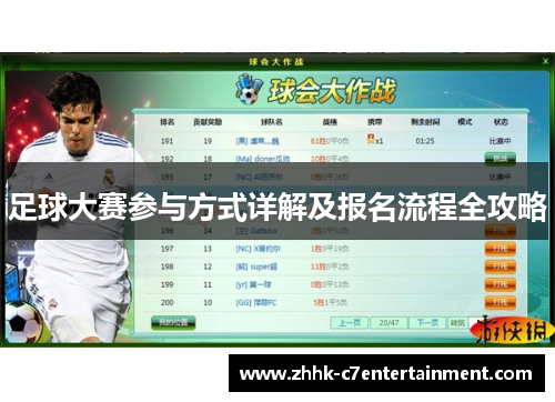 足球大赛参与方式详解及报名流程全攻略 足球大赛参与方式详解及报名流程全攻略